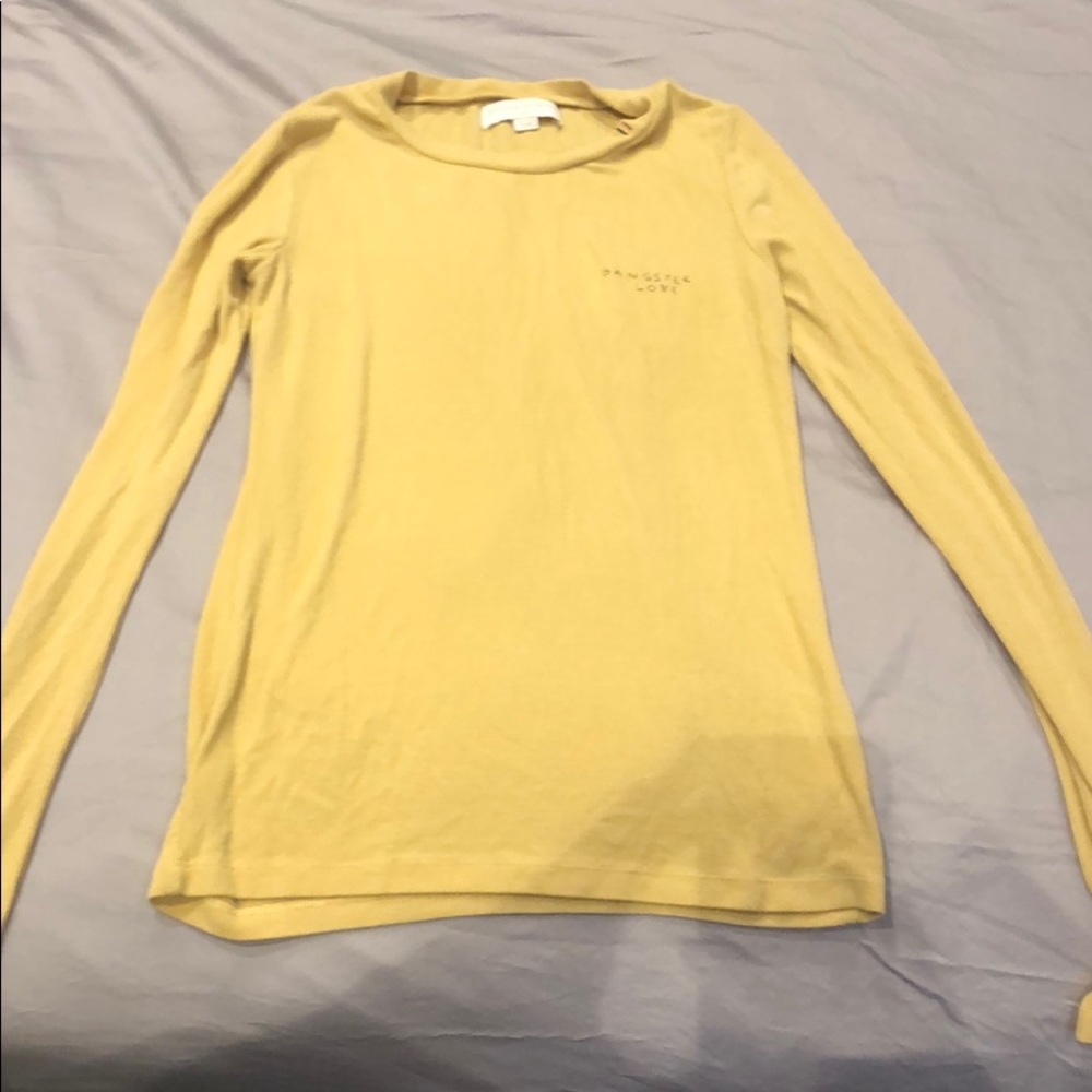 Yellow long sleeve T- never been worn
